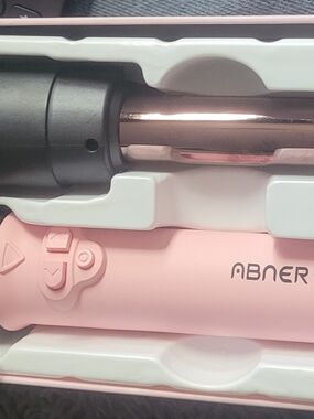Abner Pink Curling Wand - 1.25" Ceramic Barrel